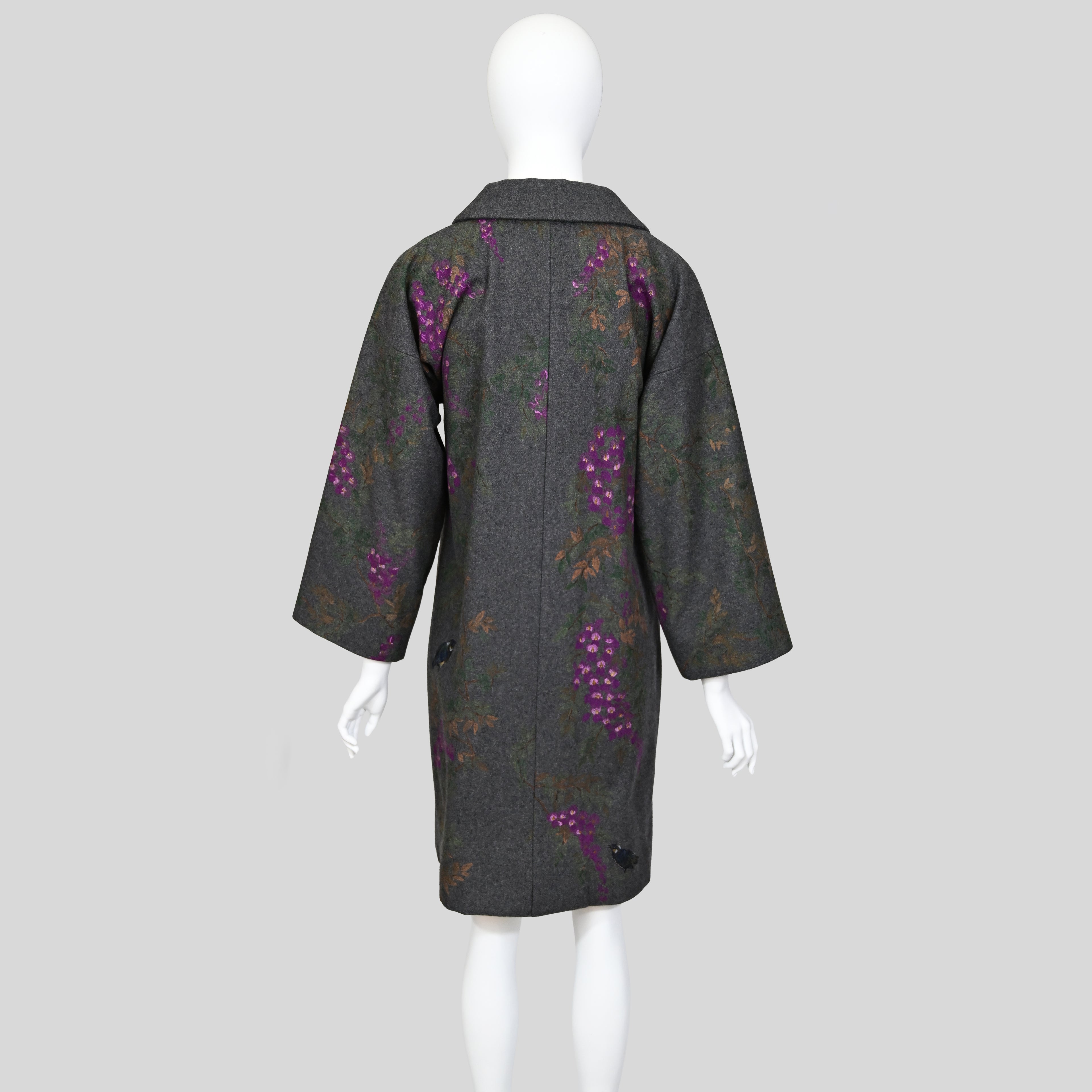 Dolce & Gabbana 1998 Handpainted Wool Coat