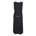 Prada FW 1999 Gem Embellished Silk Skirt Set