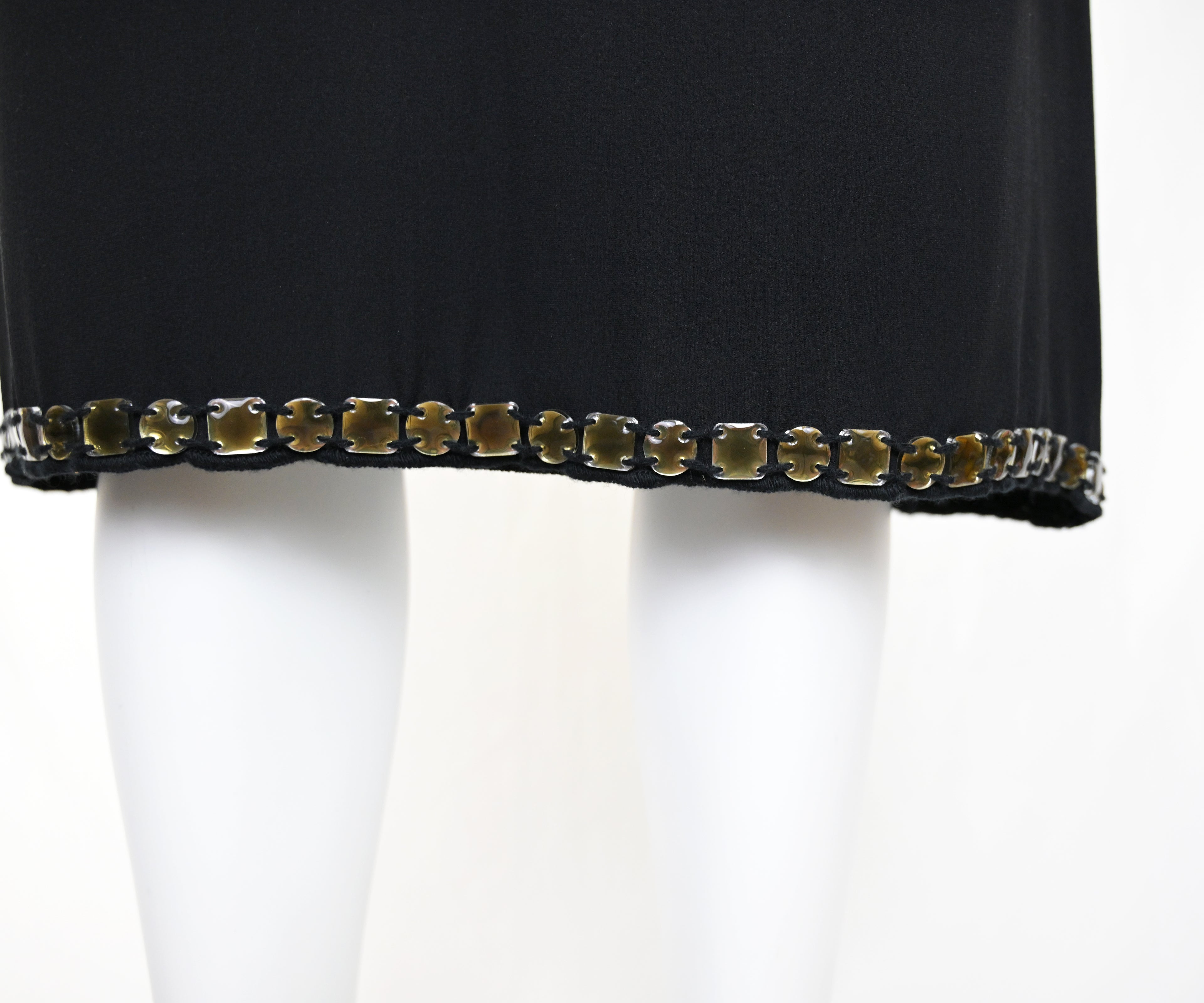 Prada FW 1999 Gem Embellished Silk Skirt Set