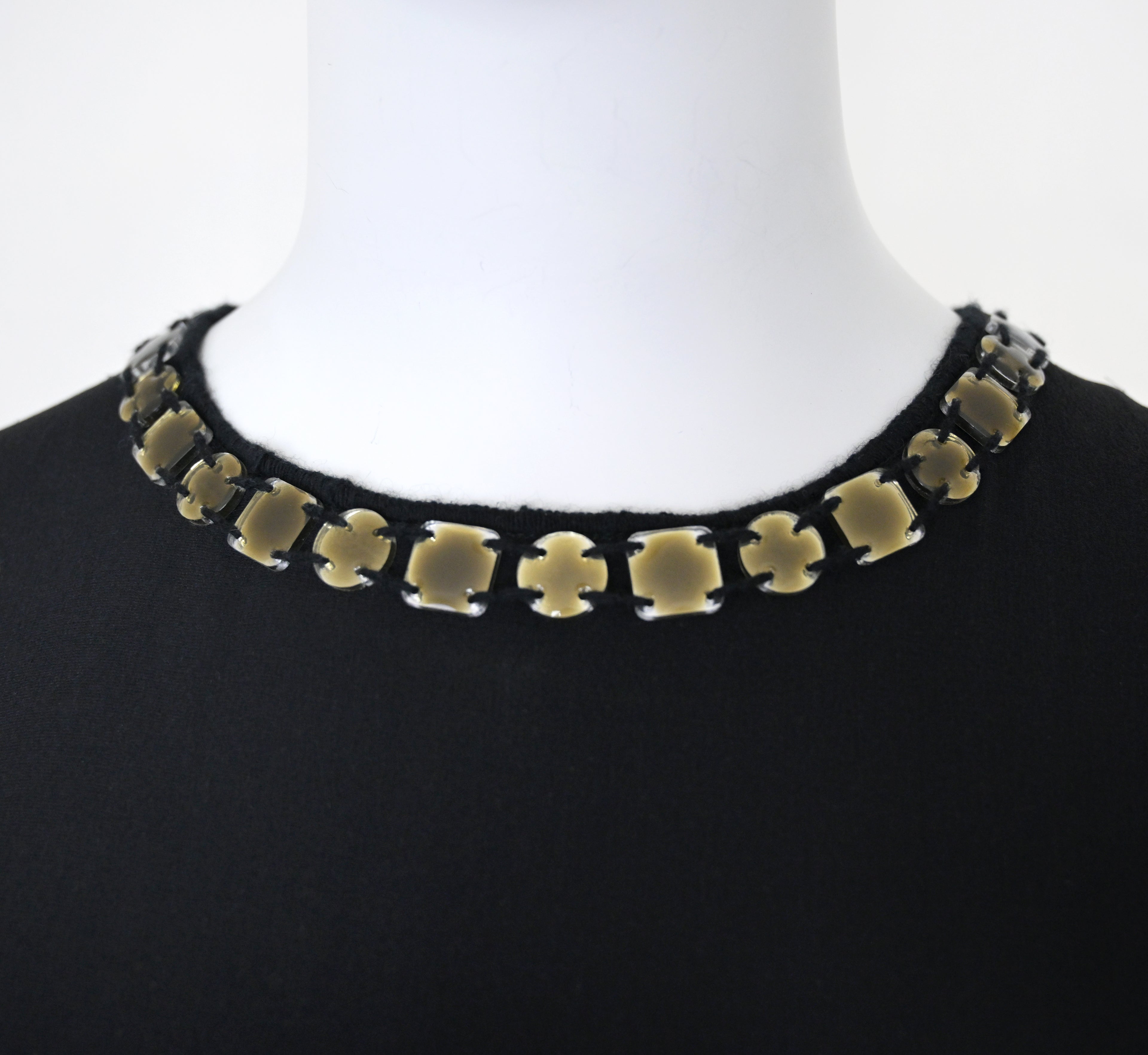 Prada FW 1999 Gem Embellished Silk Skirt Set