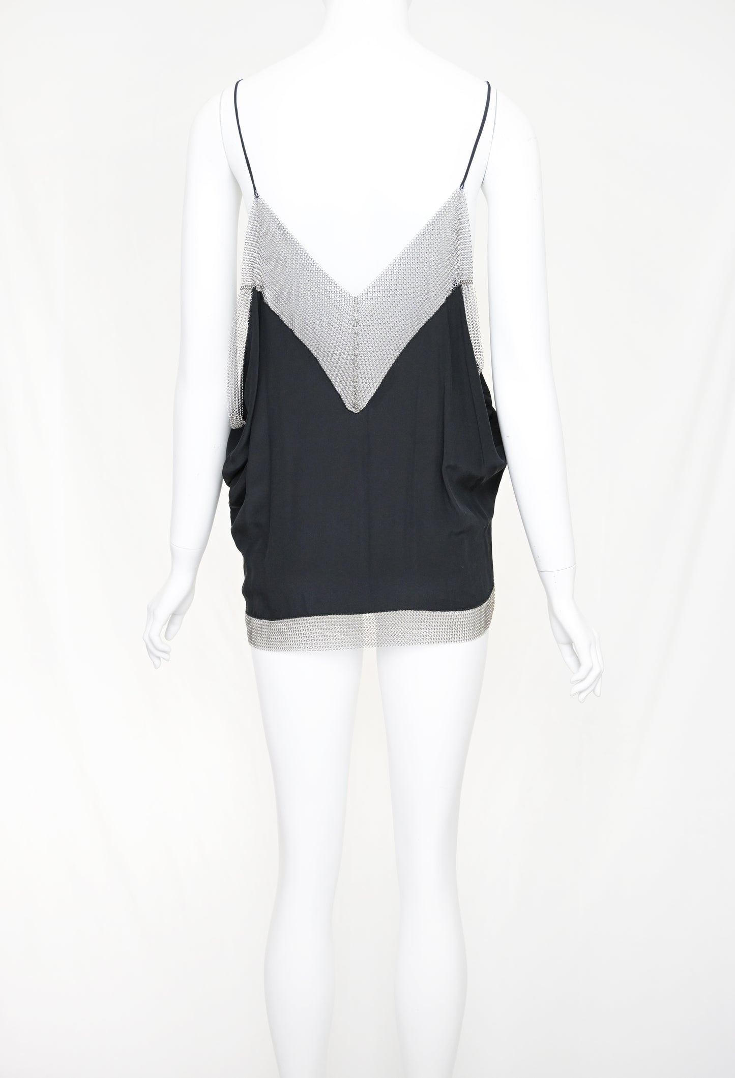 Prada 2002 Silk Blouse with Chainmail