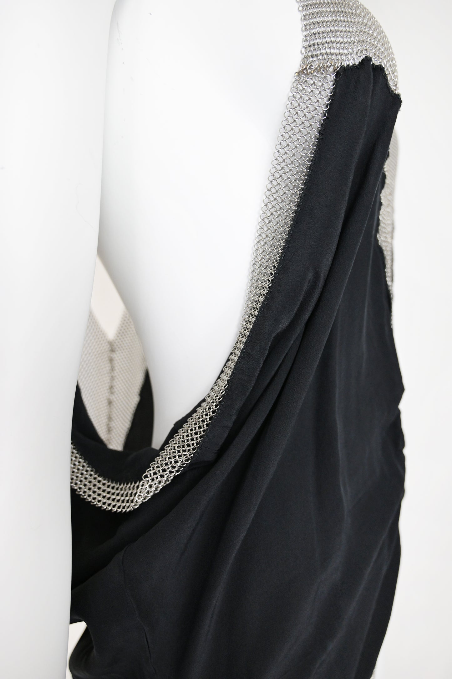 Prada 2002 Silk Blouse with Chainmail