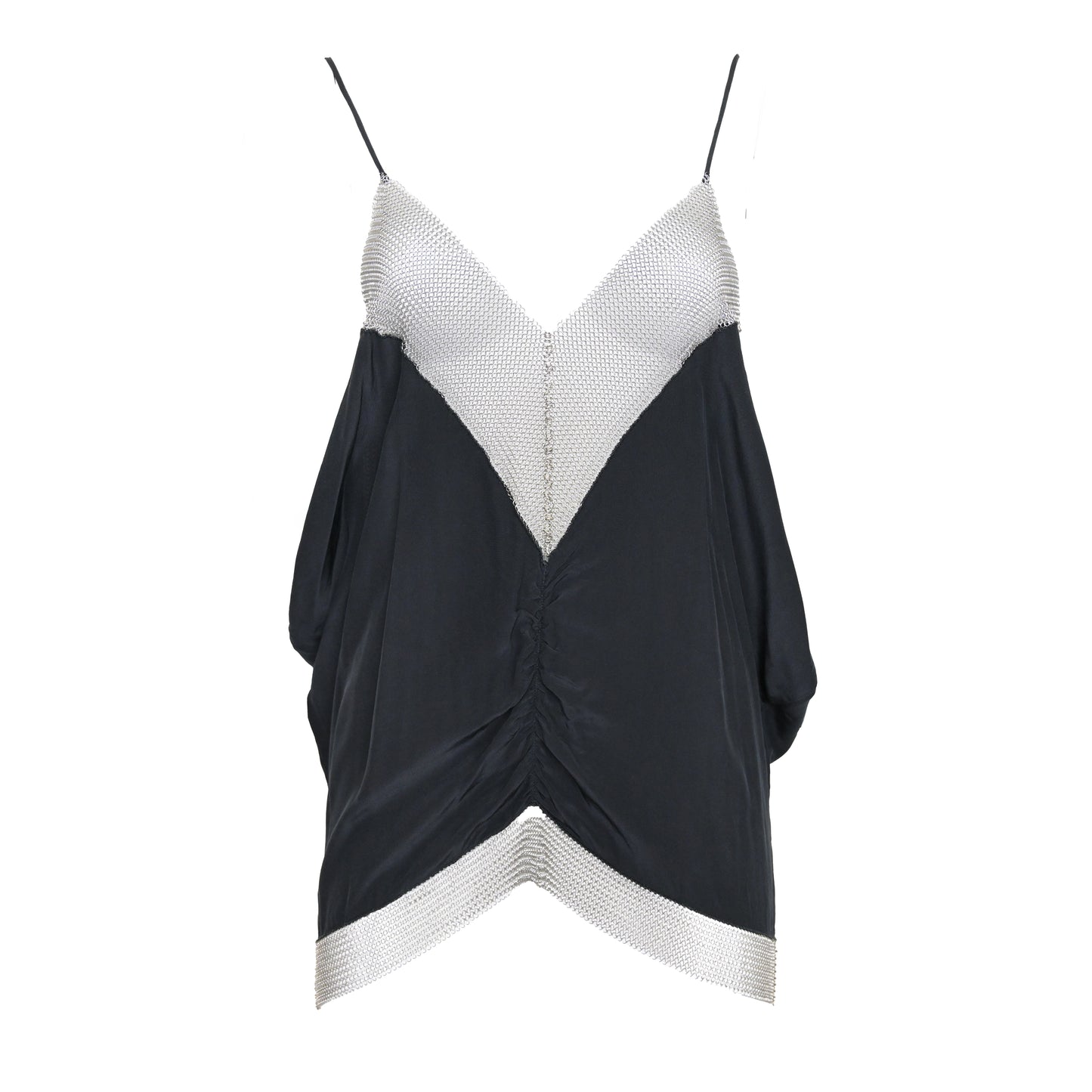 Prada 2002 Silk Blouse with Chainmail