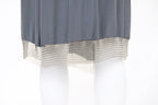 Prada 2002 Chainmail Trim Silk Skirt