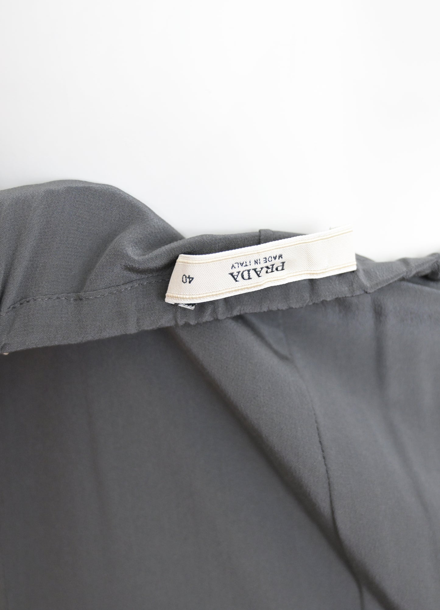 Prada 2002 Chainmail Trim Silk Skirt