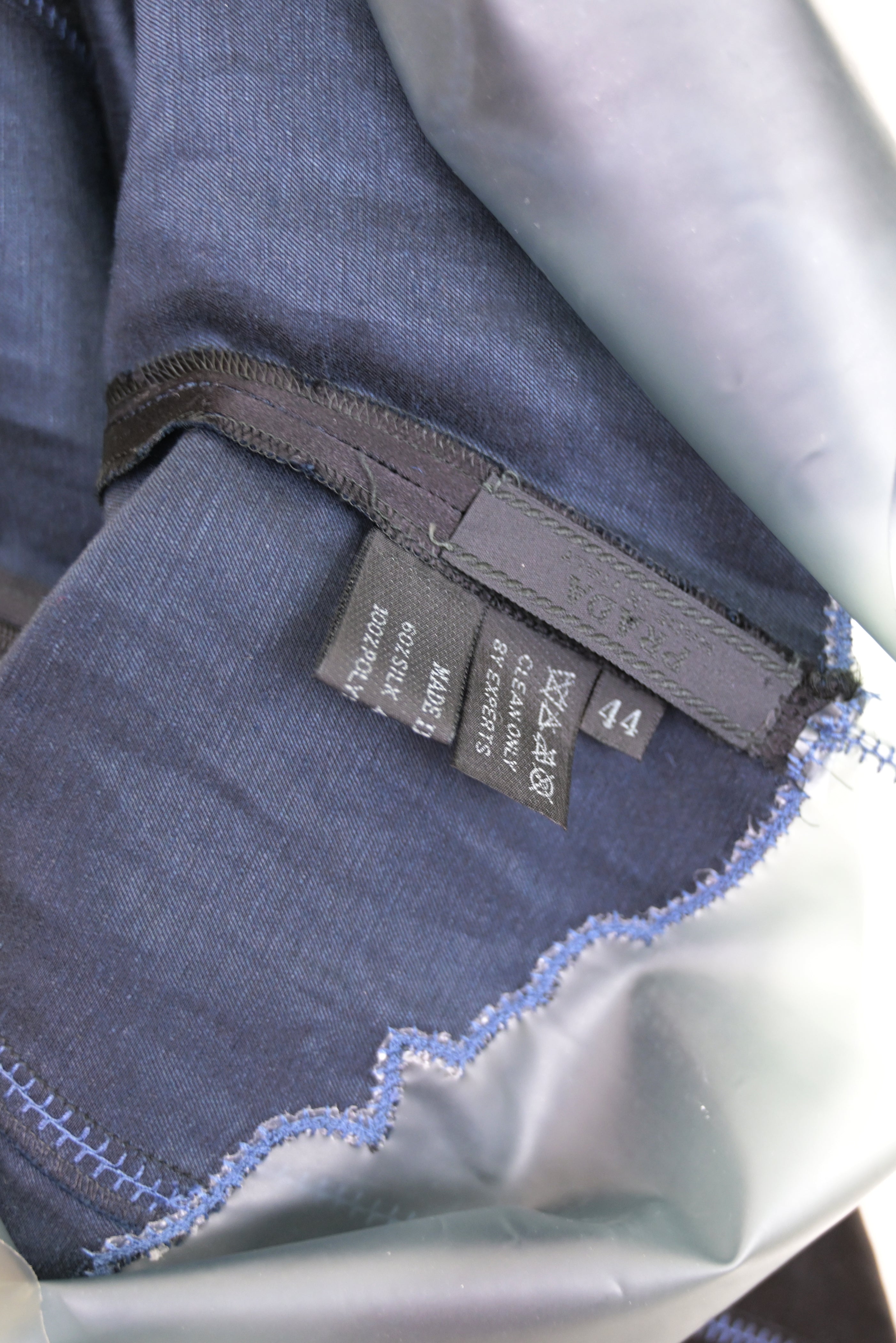 Prada SS 1998 Silk Dress with Latex Trim