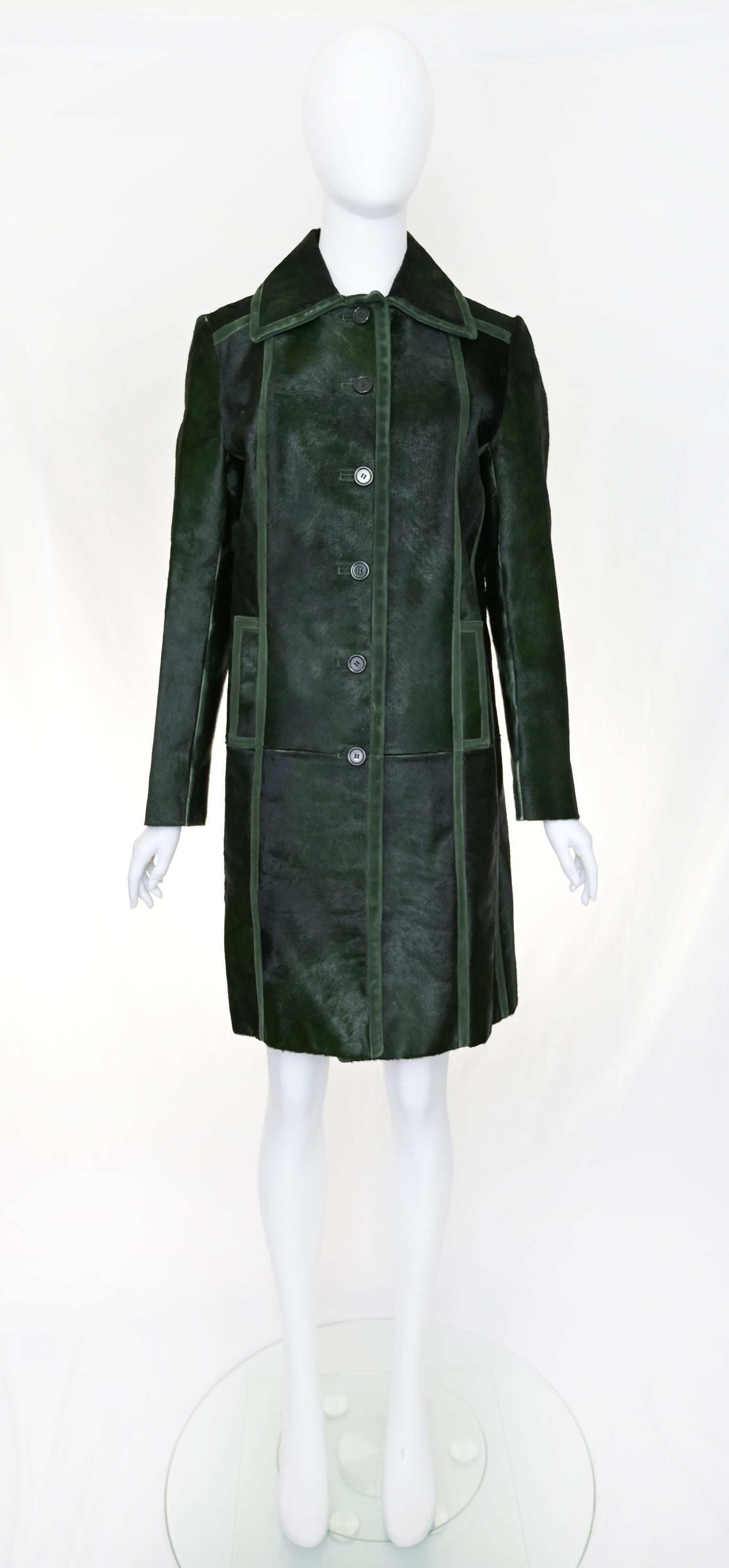 Prada FW 1996 Ponyhair & Suede Coat *