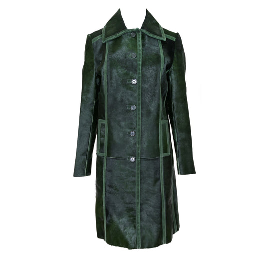 Prada FW 1996 Ponyhair & Suede Coat *