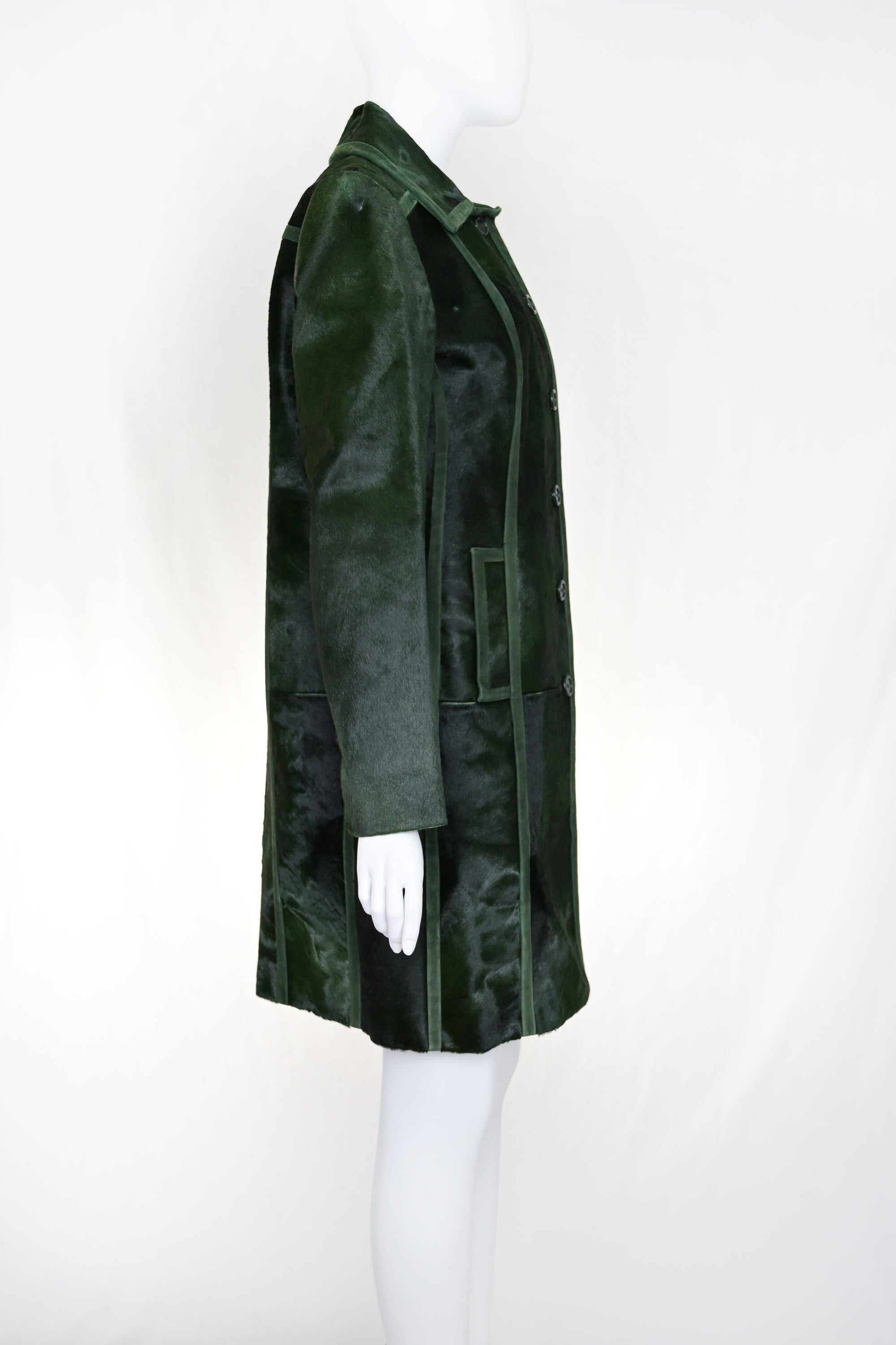 Prada FW 1996 Ponyhair &amp; Suede Coat *