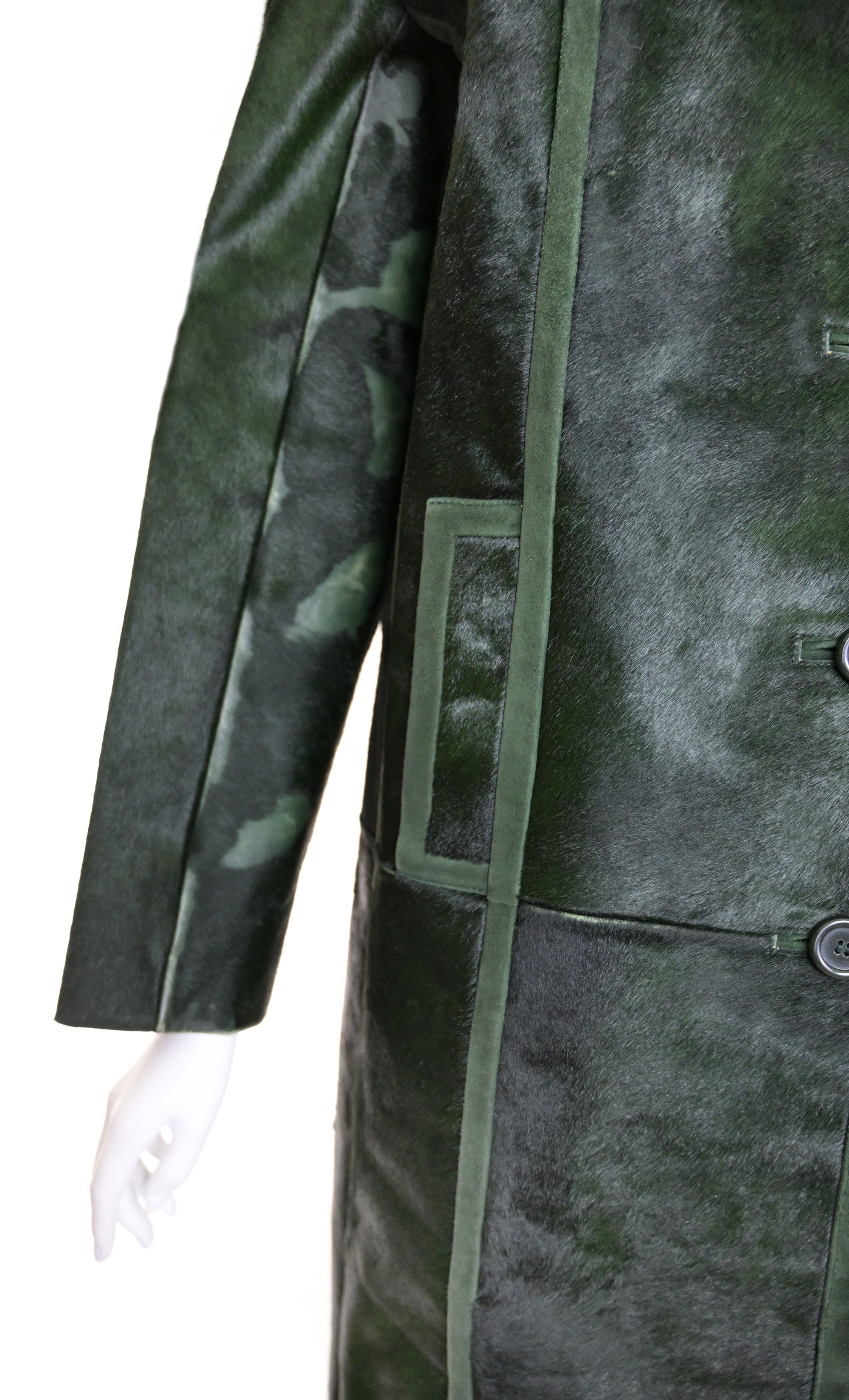 Prada FW 1996 Ponyhair &amp; Suede Coat *