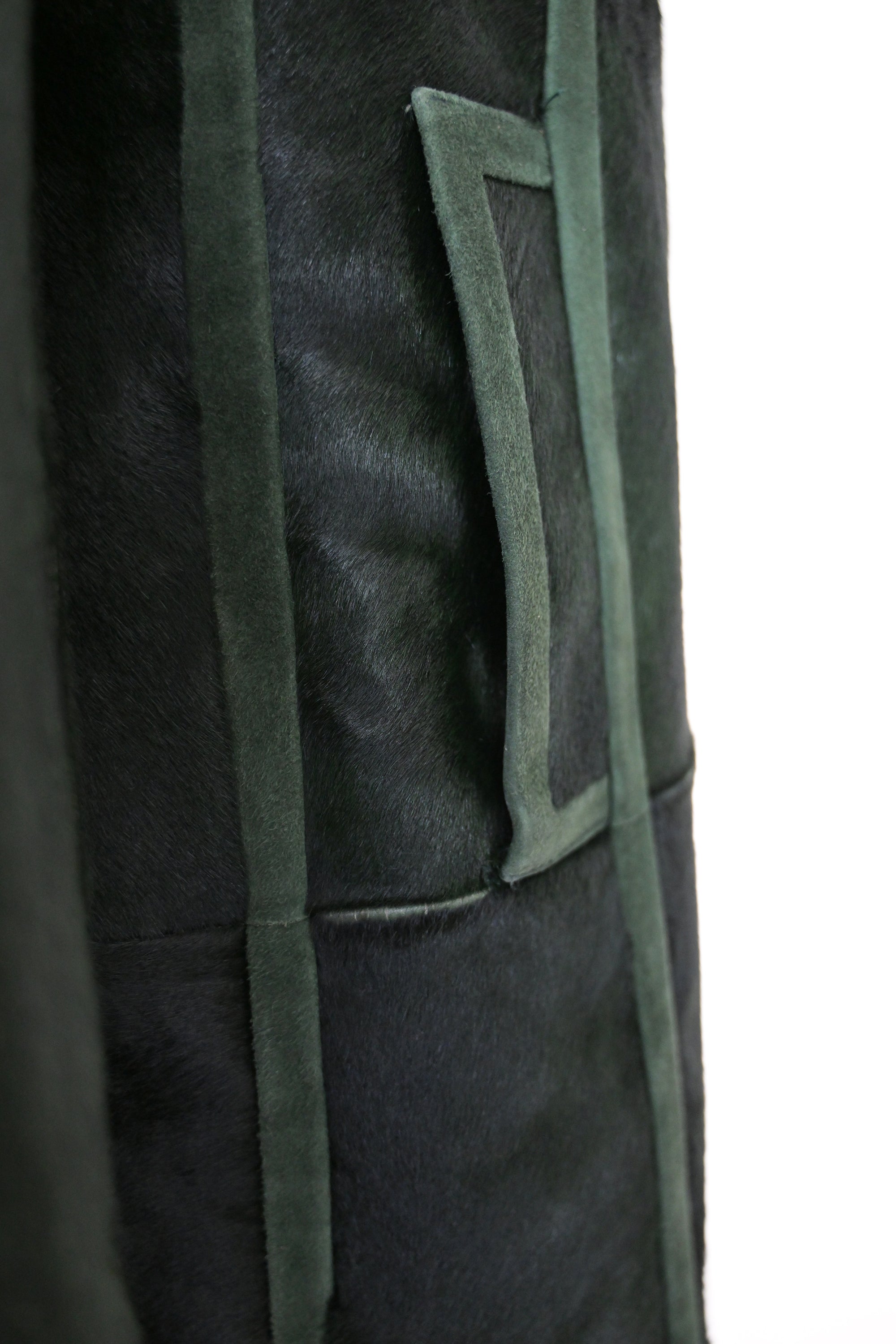 Prada FW 1996 Ponyhair &amp; Suede Coat *