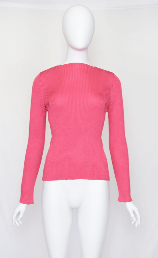 Prada Pure Silk Knit Blouse