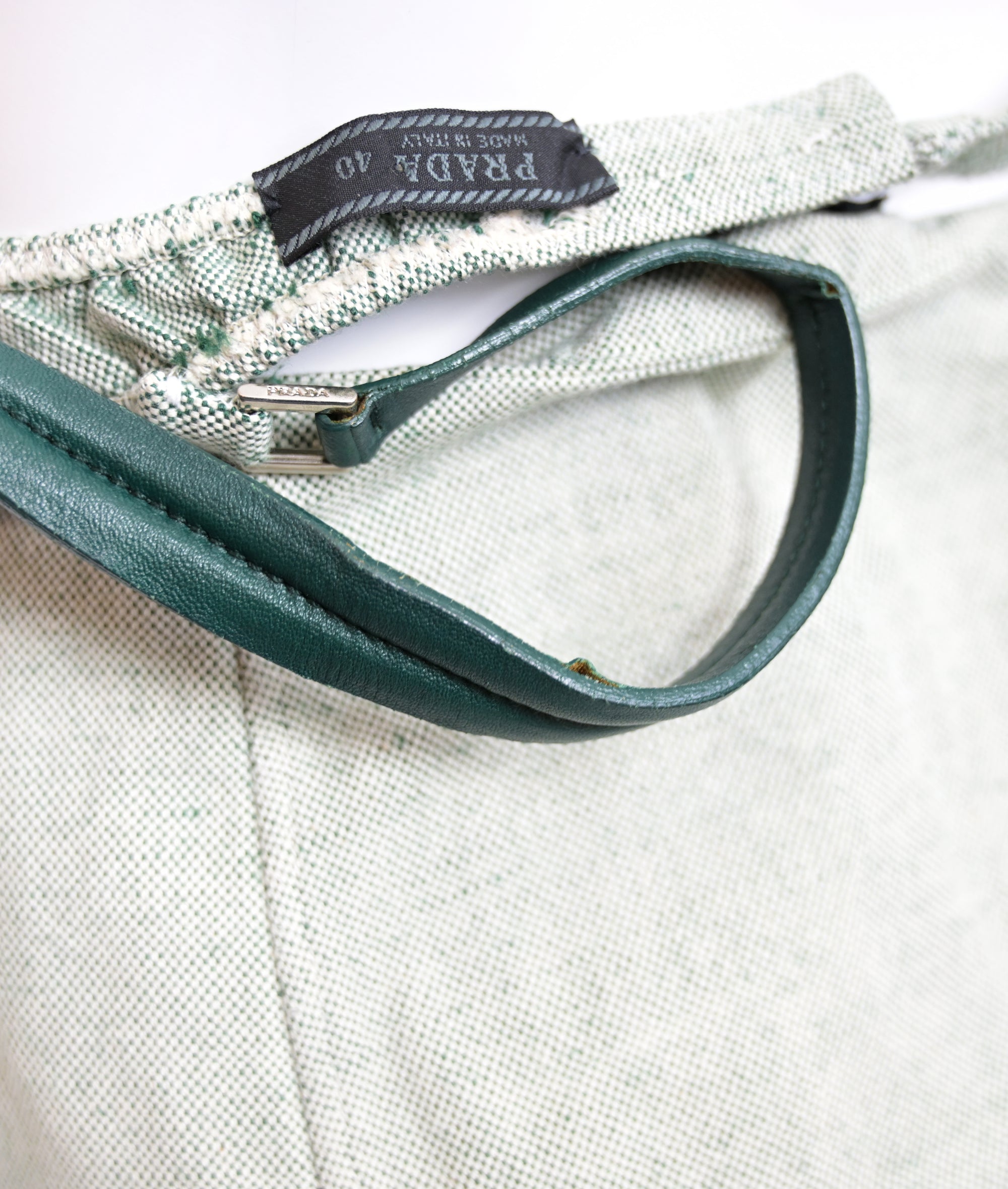 Prada SS 1999 canvas bra and skirt set