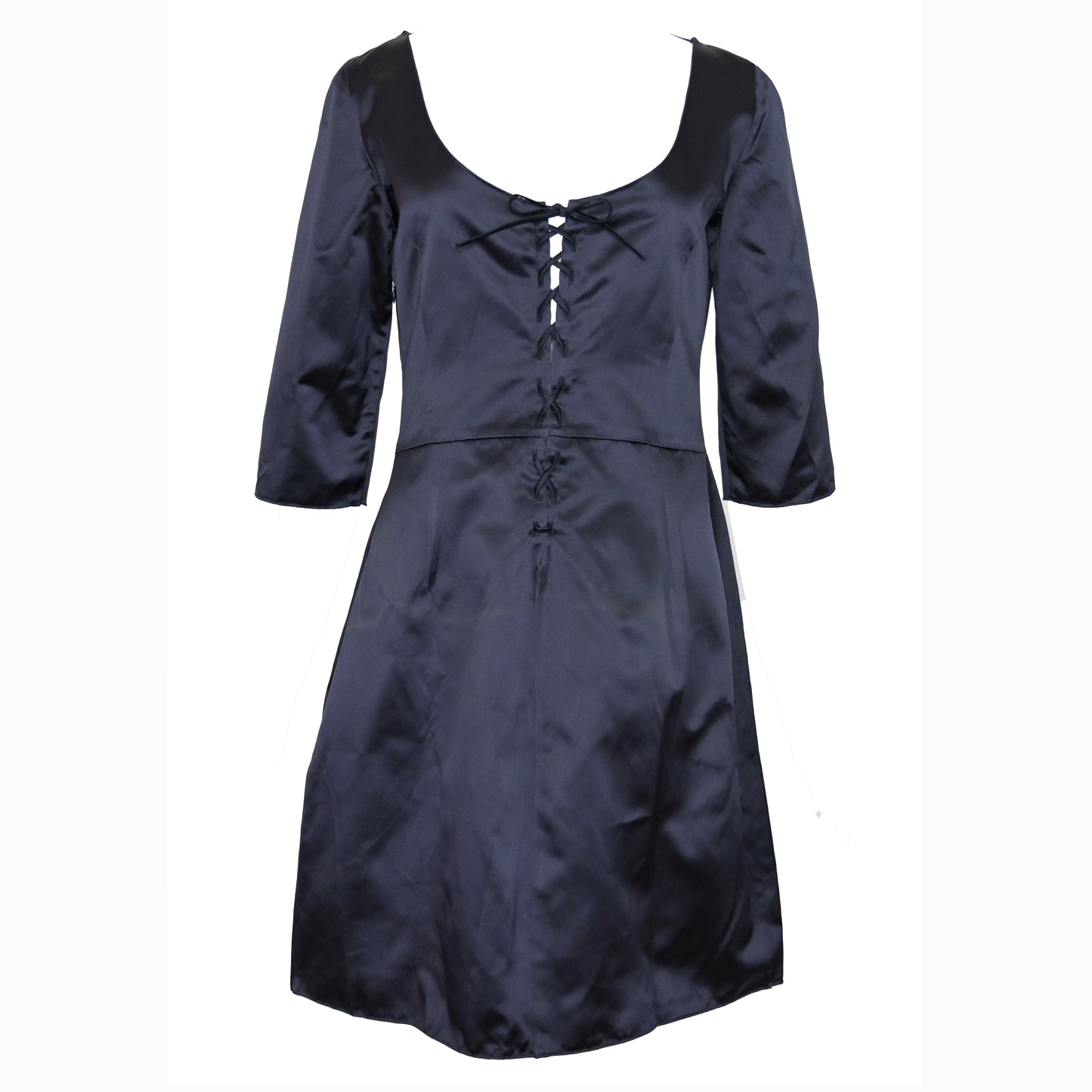 Miu Miu SS 1998 Lace Up Satin Dress