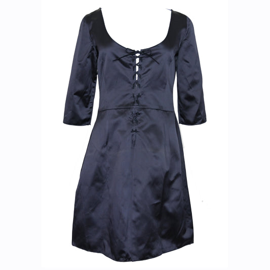 Miu Miu SS 1998 Lace Up Satin Dress