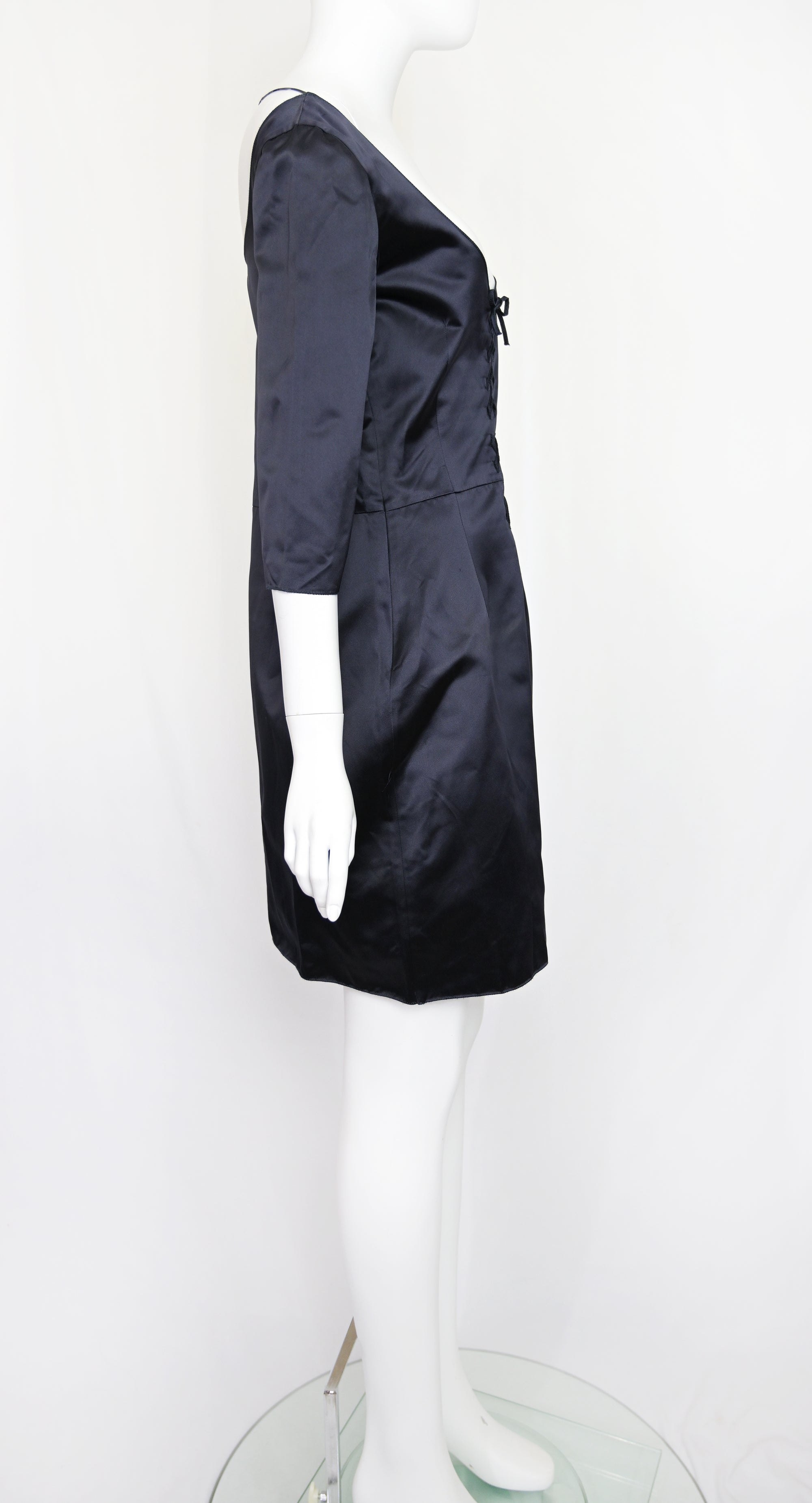 Miu Miu SS 1998 Lace Up Satin Dress