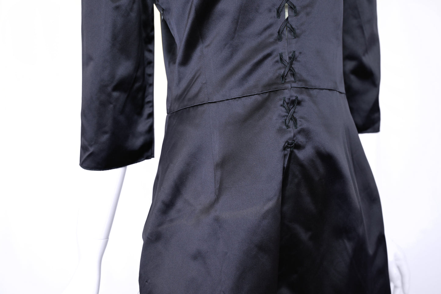 Miu Miu SS 1998 Lace Up Satin Dress