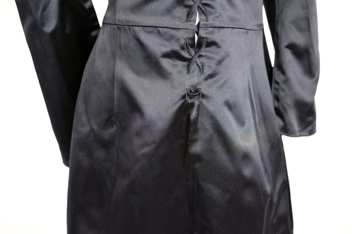 Miu Miu SS 1998 Lace Up Satin Dress
