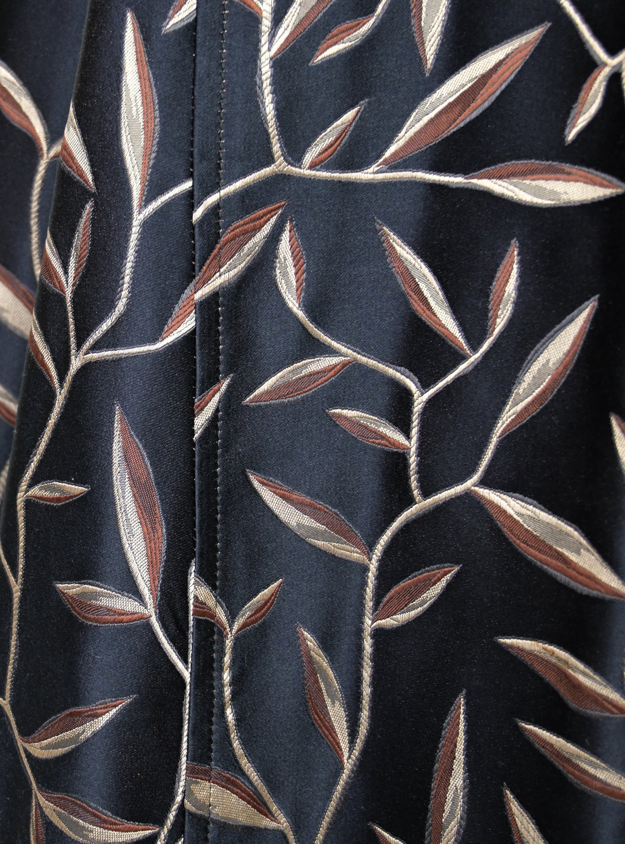 Prada SS 1997 Leaf Print Silk Skirt