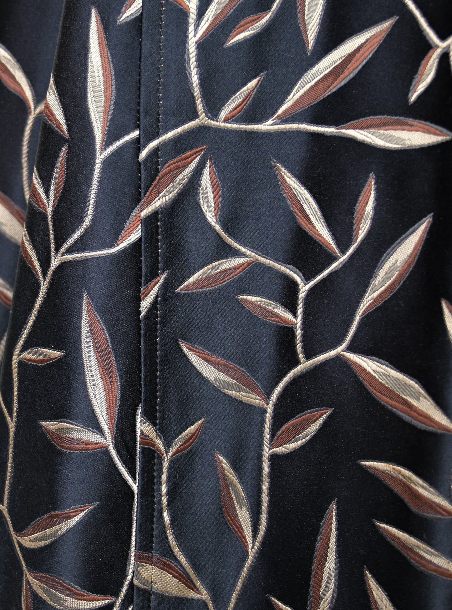 Prada SS 1997 Leaf Print Silk Skirt