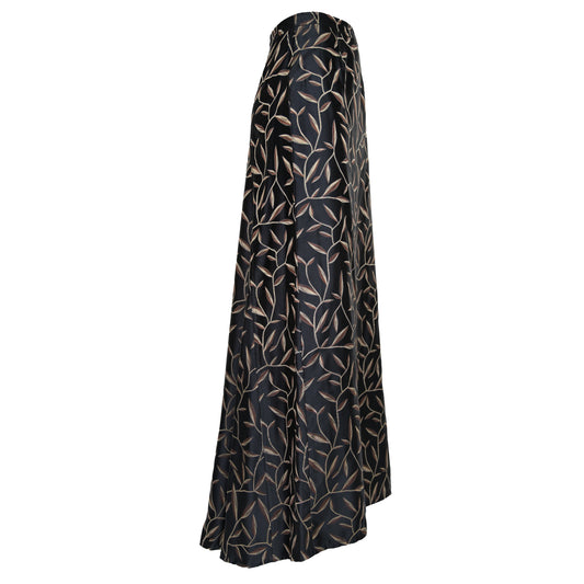 Prada SS 1997 Leaf Print Silk Skirt