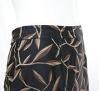 Prada SS 1997 Leaf Print Silk Skirt