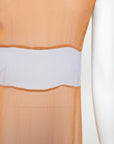 Prada FW 1996 Chiffon Silk Colorblock Dress