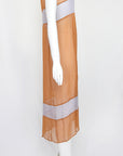 Prada FW 1996 Chiffon Silk Colorblock Dress