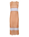 Prada FW 1996 Chiffon Silk Colorblock Dress