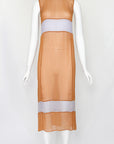 Prada FW 1996 Chiffon Silk Colorblock Dress