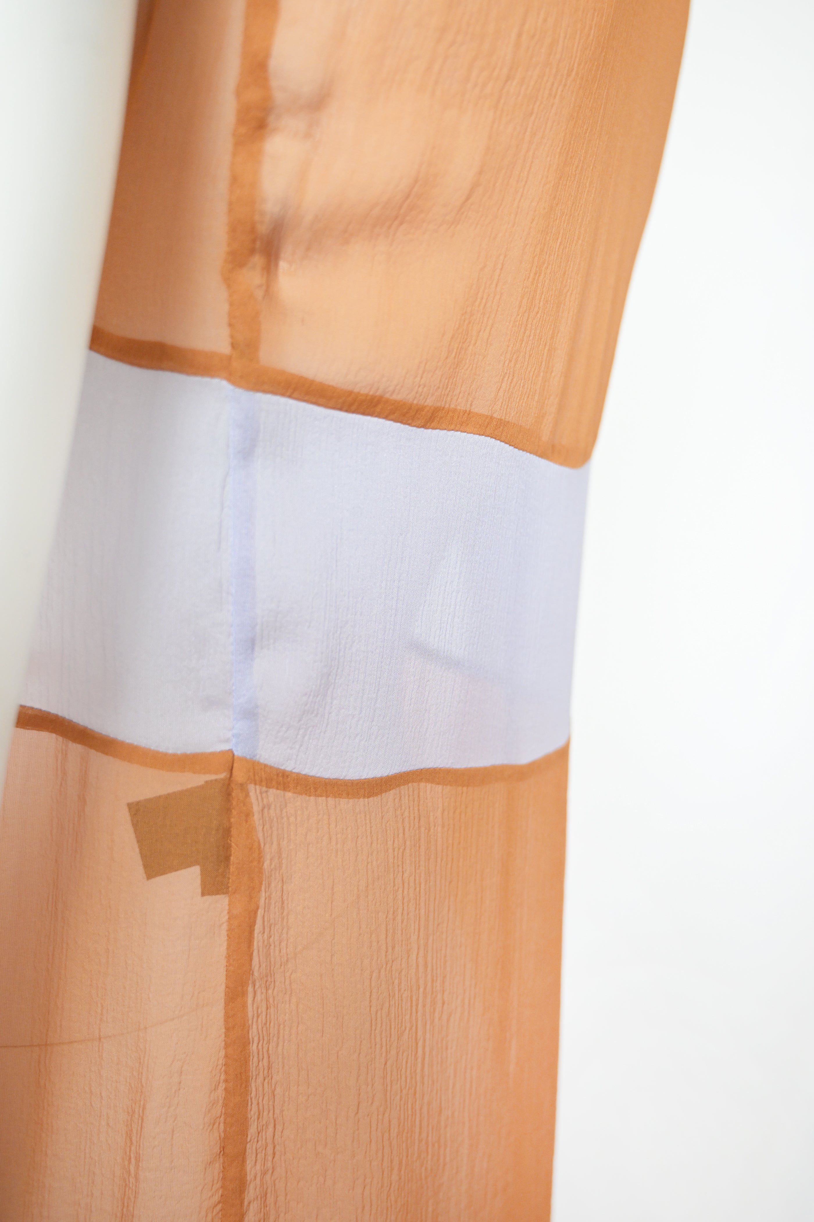 Prada FW 1996 Chiffon Silk Colorblock Dress