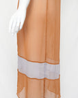 Prada FW 1996 Chiffon Silk Colorblock Dress