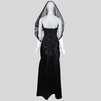 Oscar de la Renta 1995 Embellished Tulle Bustier and Skirt Set