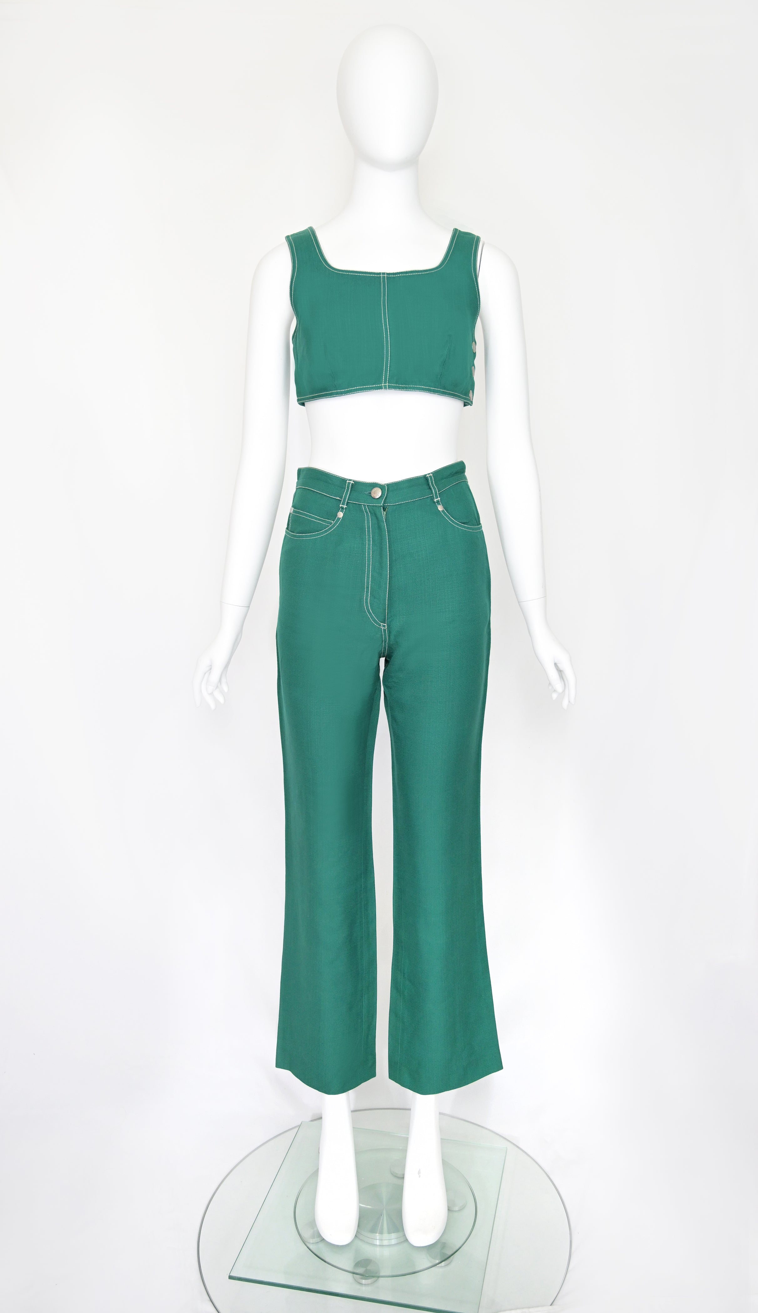 Prada SS 1993 Viscose Jean Set