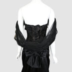 Oscar de la Renta 1995 Embellished Tulle Bustier and Skirt Set