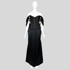 Oscar de la Renta 1995 Embellished Tulle Bustier and Skirt Set
