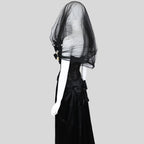 Oscar de la Renta 1995 Embellished Tulle Bustier and Skirt Set