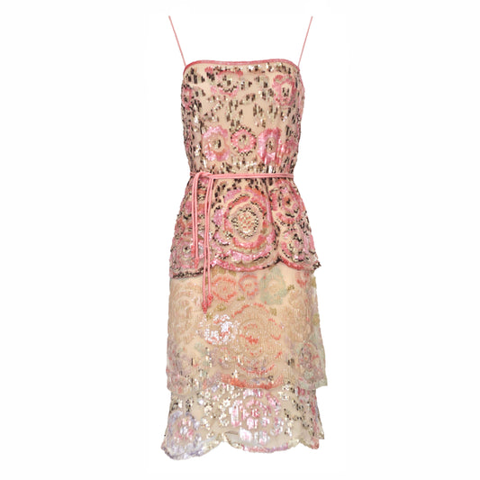 Valentino 2003 Sheer Sequin Dress