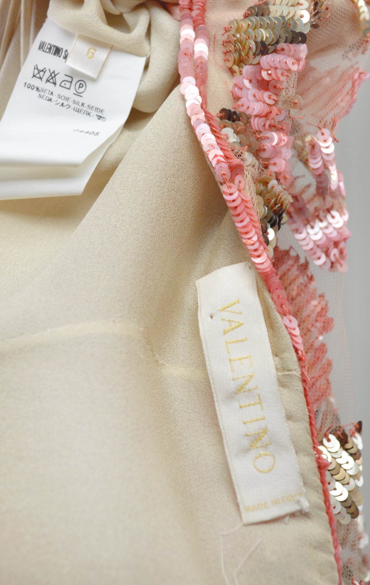Valentino 2003 Sheer Sequin Dress