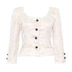 Valentino Boutique SS 1995 Ivory Silk Blouse