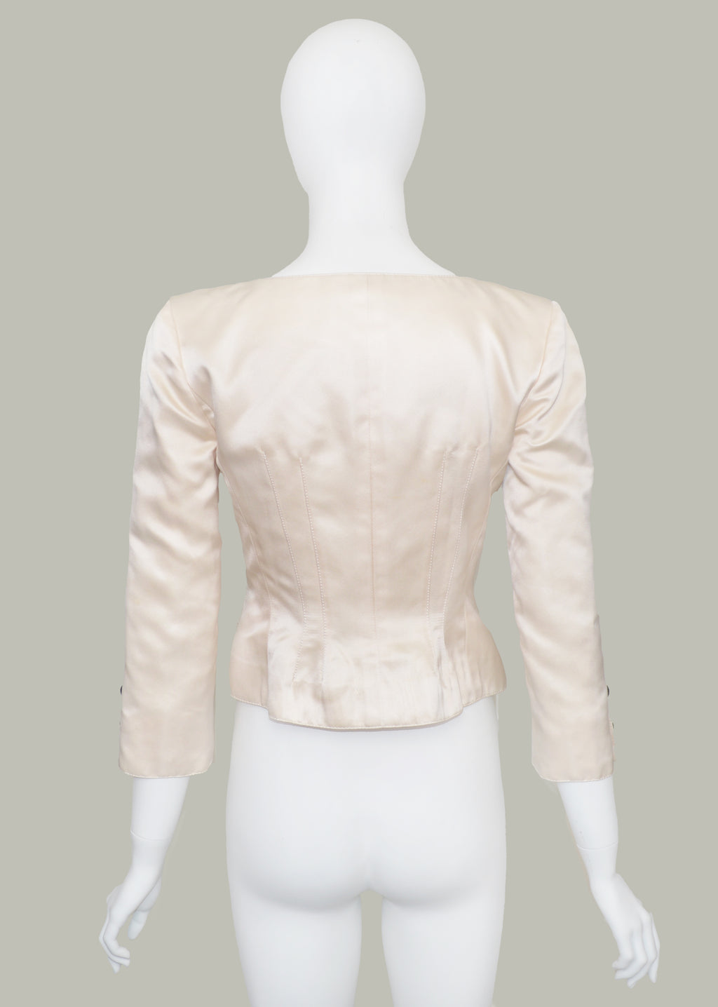 Valentino Boutique SS 1995 Ivory Silk Blouse