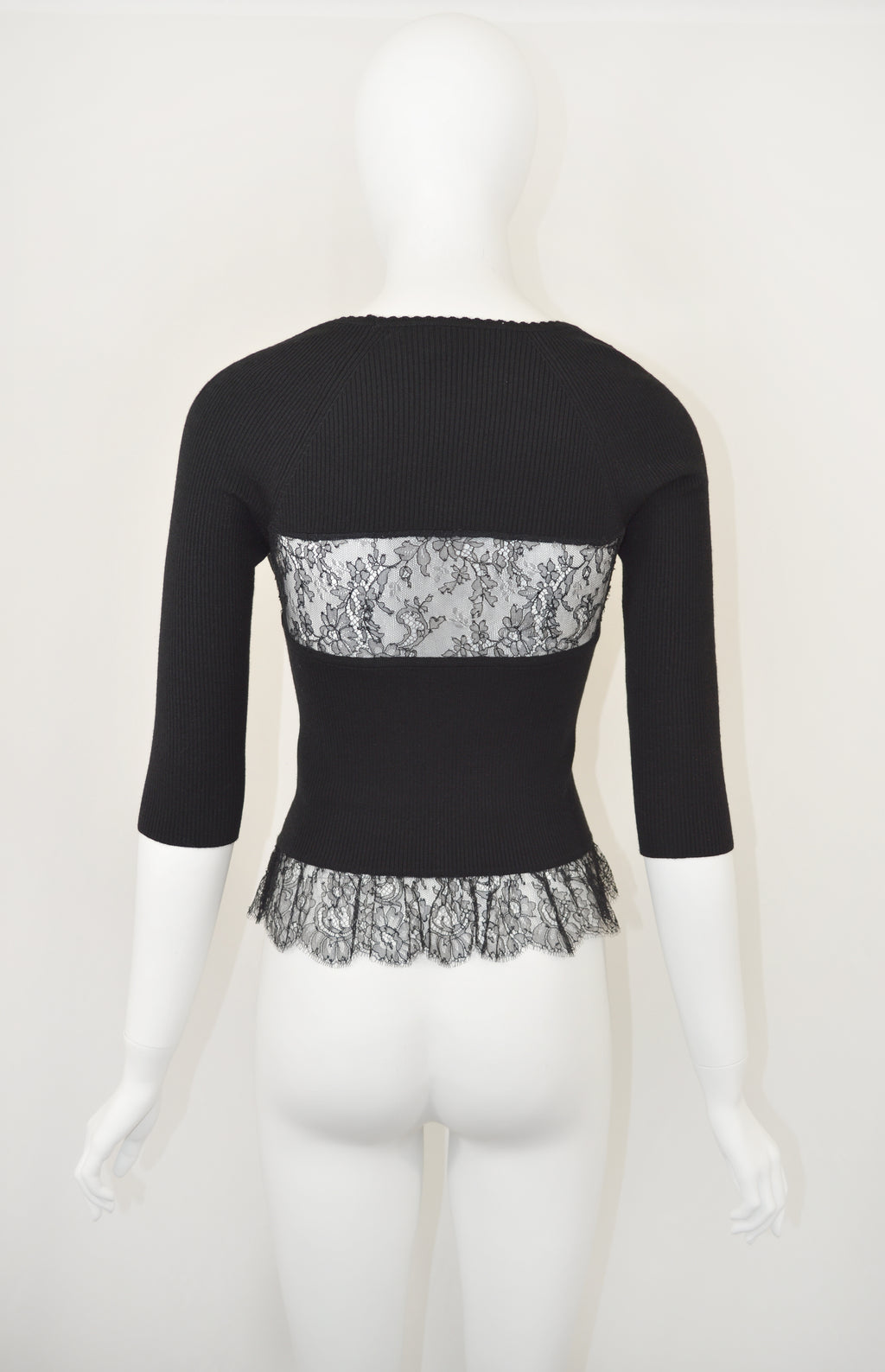 Valentino FW 2004 Lace Knit Blouse