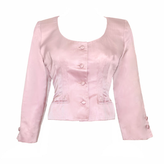 Valentino Boutique SS 1995 Pink Silk Blouse (Reserved)