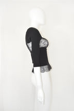 Valentino FW 2004 Lace Knit Blouse