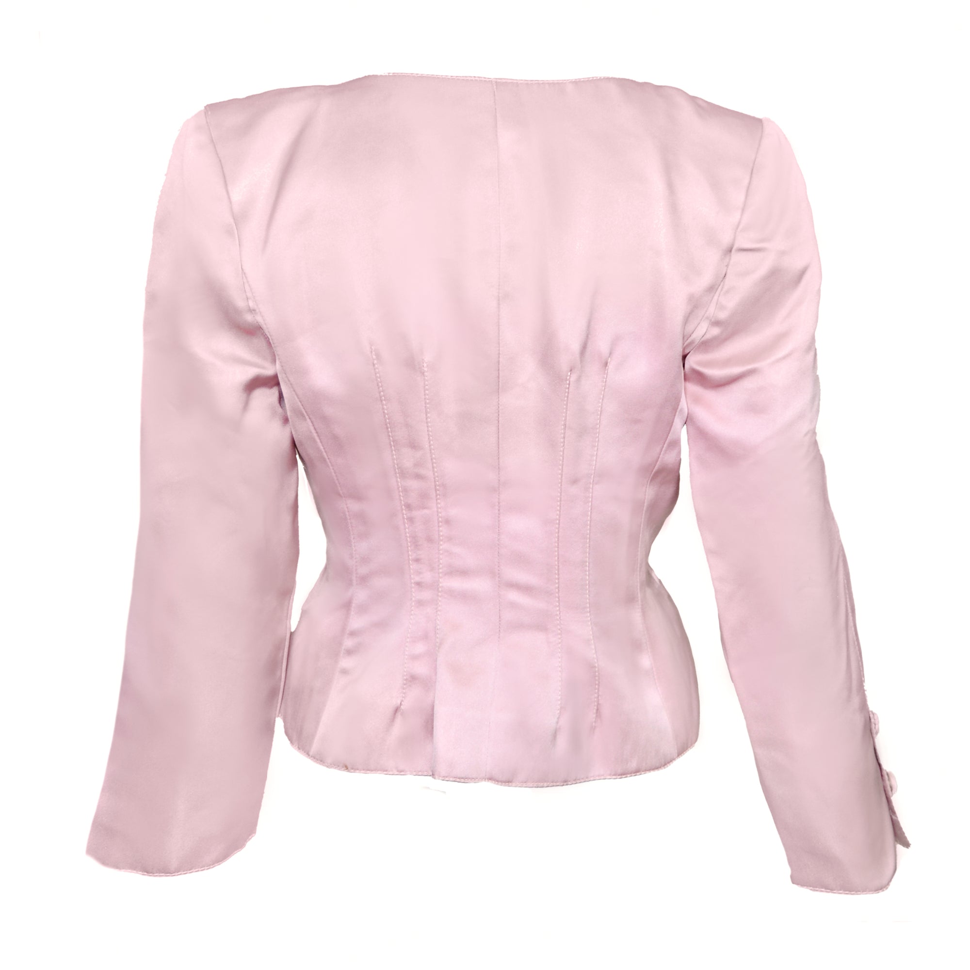 Unavailable until March 29 Valentino Boutique SS 1995 Pink Silk Blouse