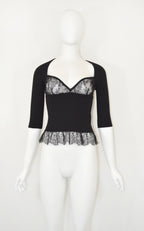 Valentino FW 2004 Lace Knit Blouse