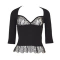 Valentino FW 2004 Lace Knit Blouse