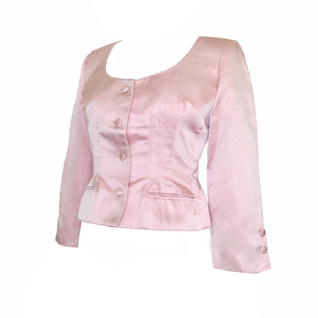 Valentino Boutique SS 1995 Pink Silk Blouse (Reserved)