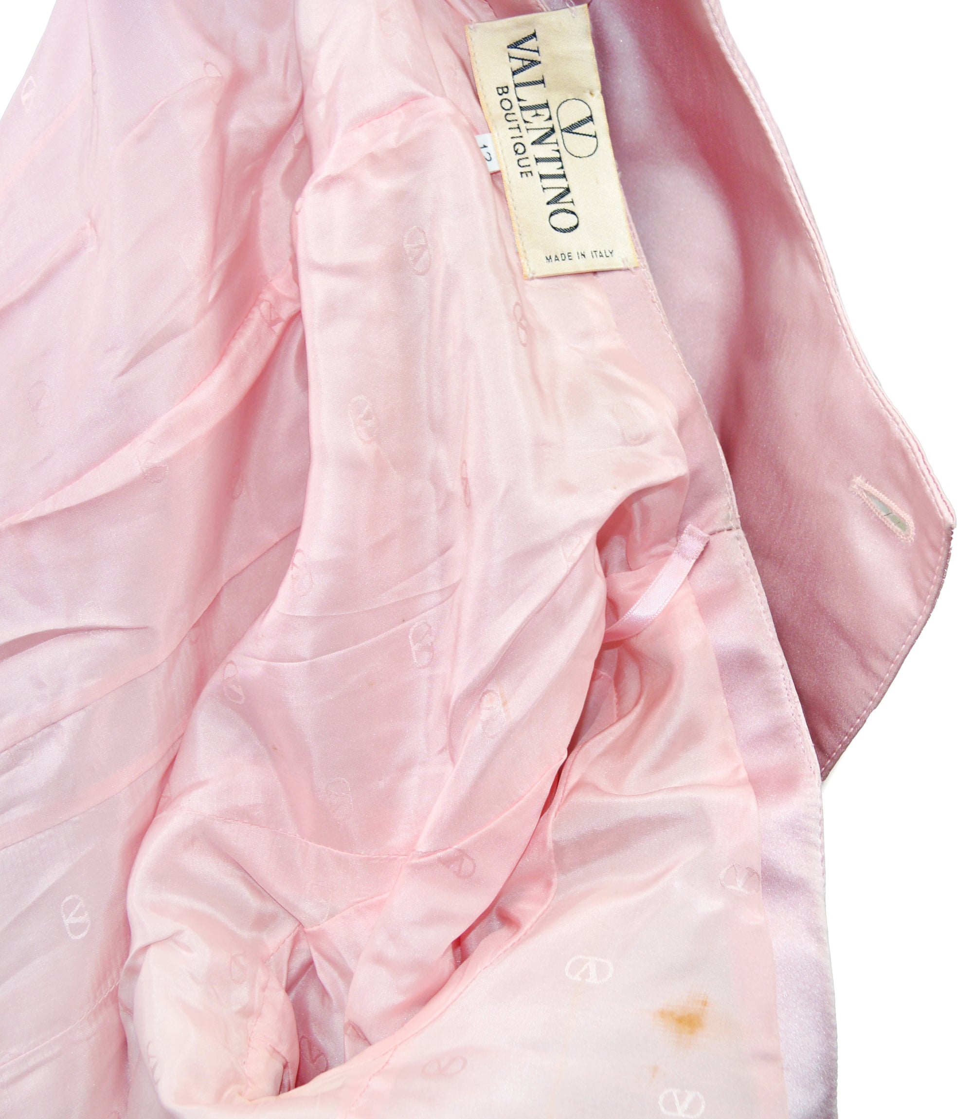 Unavailable until March 29 Valentino Boutique SS 1995 Pink Silk Blouse