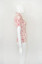 Yoshiki Hishinuma Rouge Rose Print Blouse